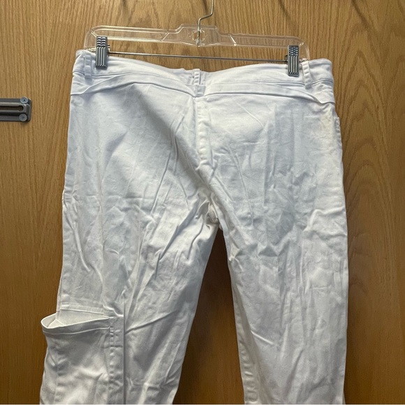 Vintage wet seal white cargo style pants with tie details - Picture 3 of 10